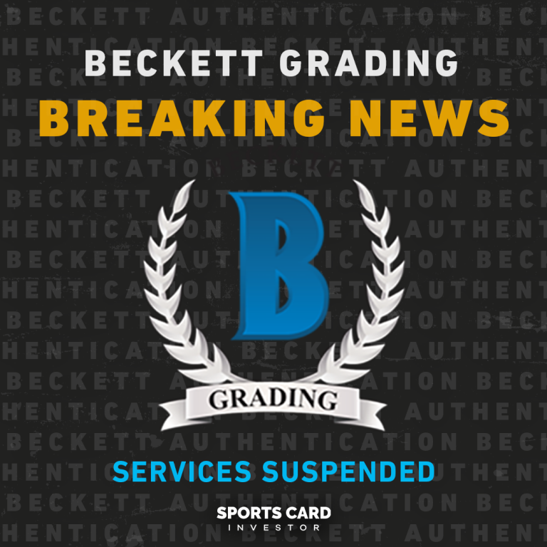 Beckett Announces Temporary Suspension of Most Grading Levels Sports