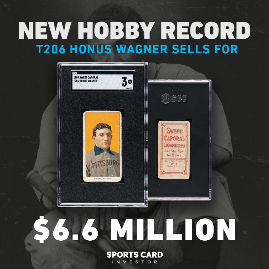 T206 Honus Wagner Sets New Hobby Record With $6.6 Million Sale – Sports  Card Investor