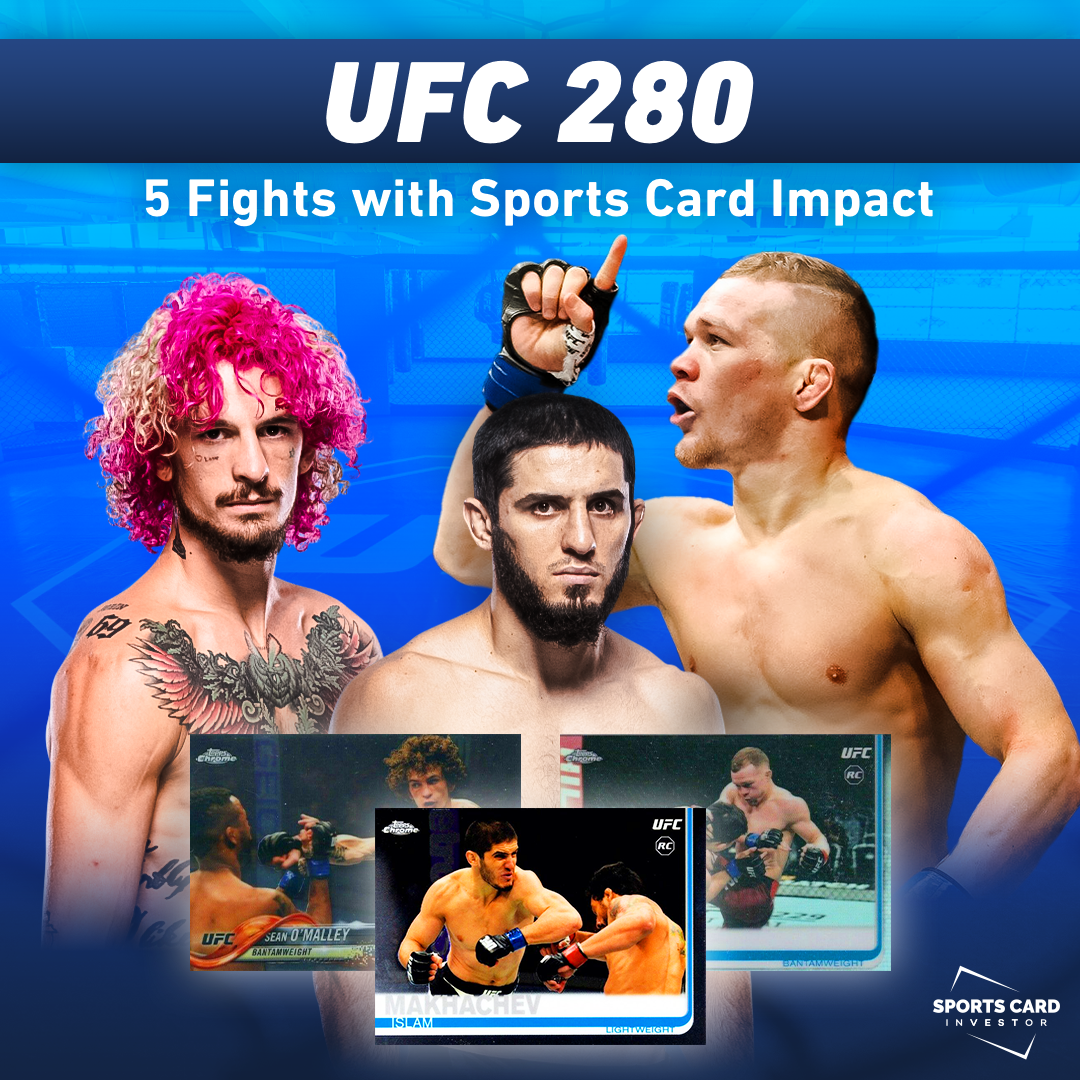 UFC 280 5 Fights with Sports Card Impact