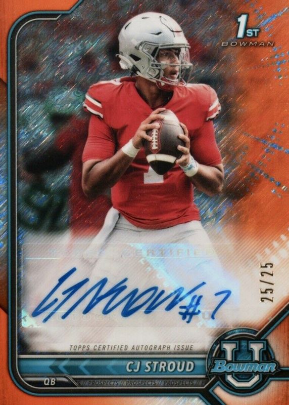 Top 10 Most Valuable 2021 Bowman University Football Sports Card
